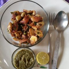 A picture of Jackfruit Seeds Masala Chaat.