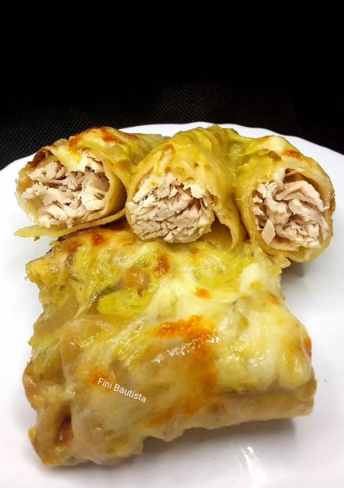 Una foto de Enchilada de pollo y queso