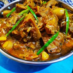 A picture of Kathal ki sabzi.