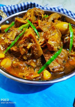 A picture of Kathal ki sabzi.