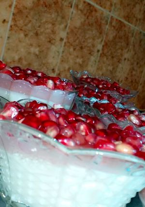 صورة لوصفة مهلبية الرمان