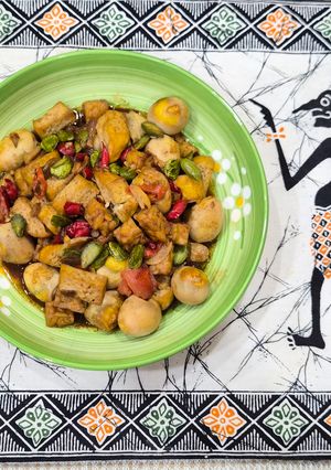 Foto resep Telur Puyuh Tahu Pete