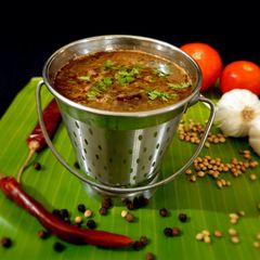 A picture of Tomato rasam.
