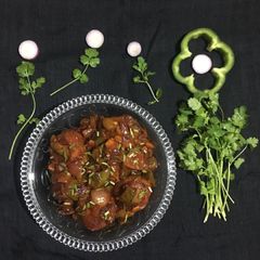 A picture of Spicy Potato Manchurian.