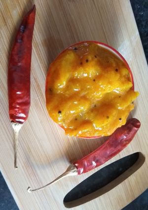 A picture of Mango Sabji.