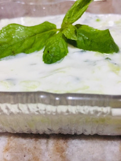 صورة لوصفة سلطه الزبادي بالخيار والنعناع 🍃🥒