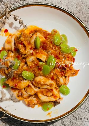 Foto resep Oseng Sambal Cumi Pete