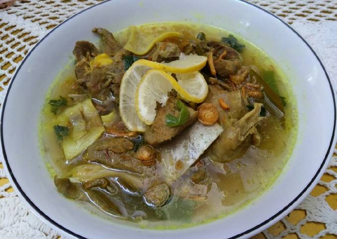 Sop Kambing Berempah (Plus Tulang Rawan Kepala Sapi)