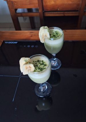 Foto resep Banana GreenTea Smothie