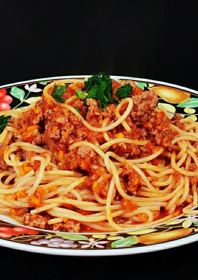 Una foto de Spaghetti con salsa bolognesa 😁