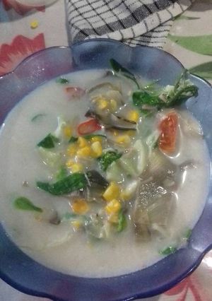 Foto resep Lodeh jantung pisang katuk