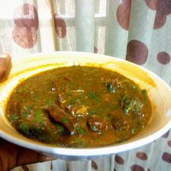 Jute(ewedu)ogbono Soup 2 A picture of Jute(ewedu)ogbono Soup 2.