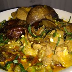 A picture of Fried okro soup.