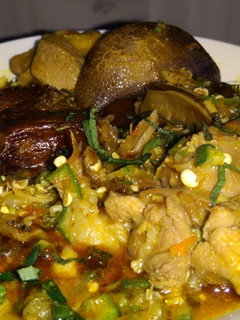 A picture of Fried okro soup.
