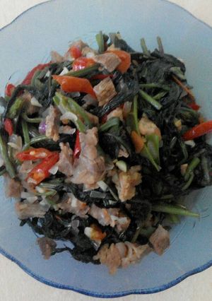 Foto resep Cah kangkung with beef