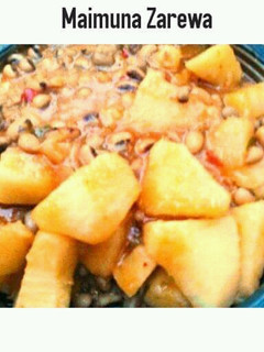 A picture of Yam and beans porridge.