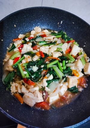Foto resep Cah caisim tahu putih