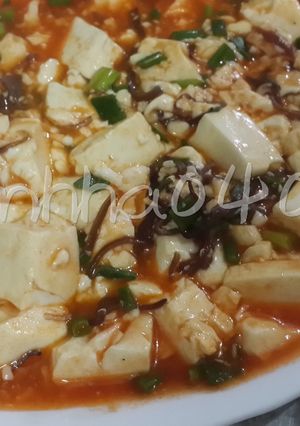 Hình của món Đậu phụ tươi sốt cà chua.