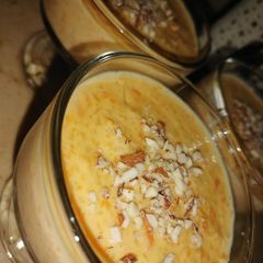 Gajerla (carrots kheer) A picture of Gajerla (carrots kheer).