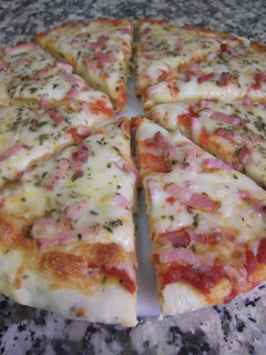 Una foto de Pizza de bacon