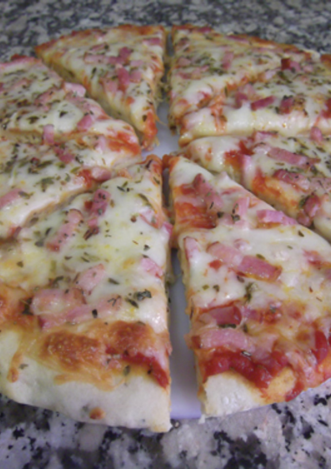 Una foto de Pizza de bacon