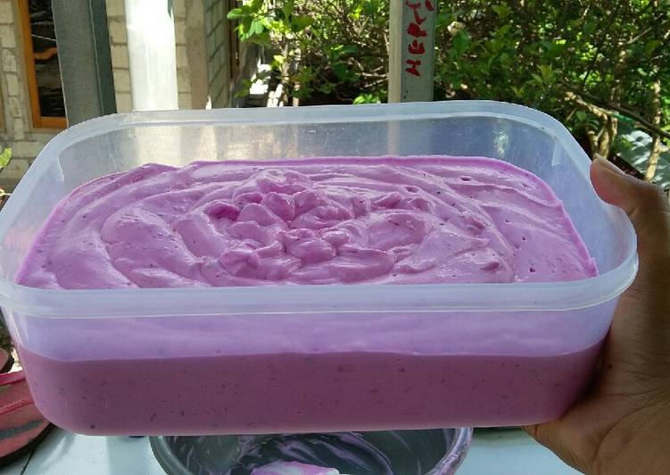 Resep Es Krim Homemade Buah Naga Anti Gagal
