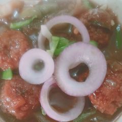 A picture of Gravy manchurian.