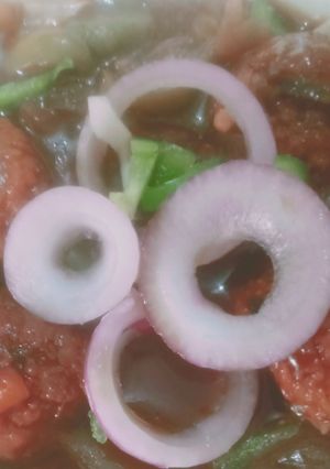 A picture of Gravy manchurian.