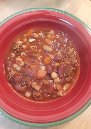 A picture of Pasta E Fagioli - Slow Cooker.