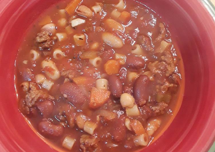 Step-by-Step Guide to Prepare Any-night-of-the-week Pasta E Fagioli - Slow Cooker