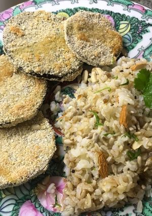 Una foto de Milas de Berenjena con arroz