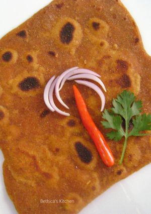 A picture of Tomato Paratha.