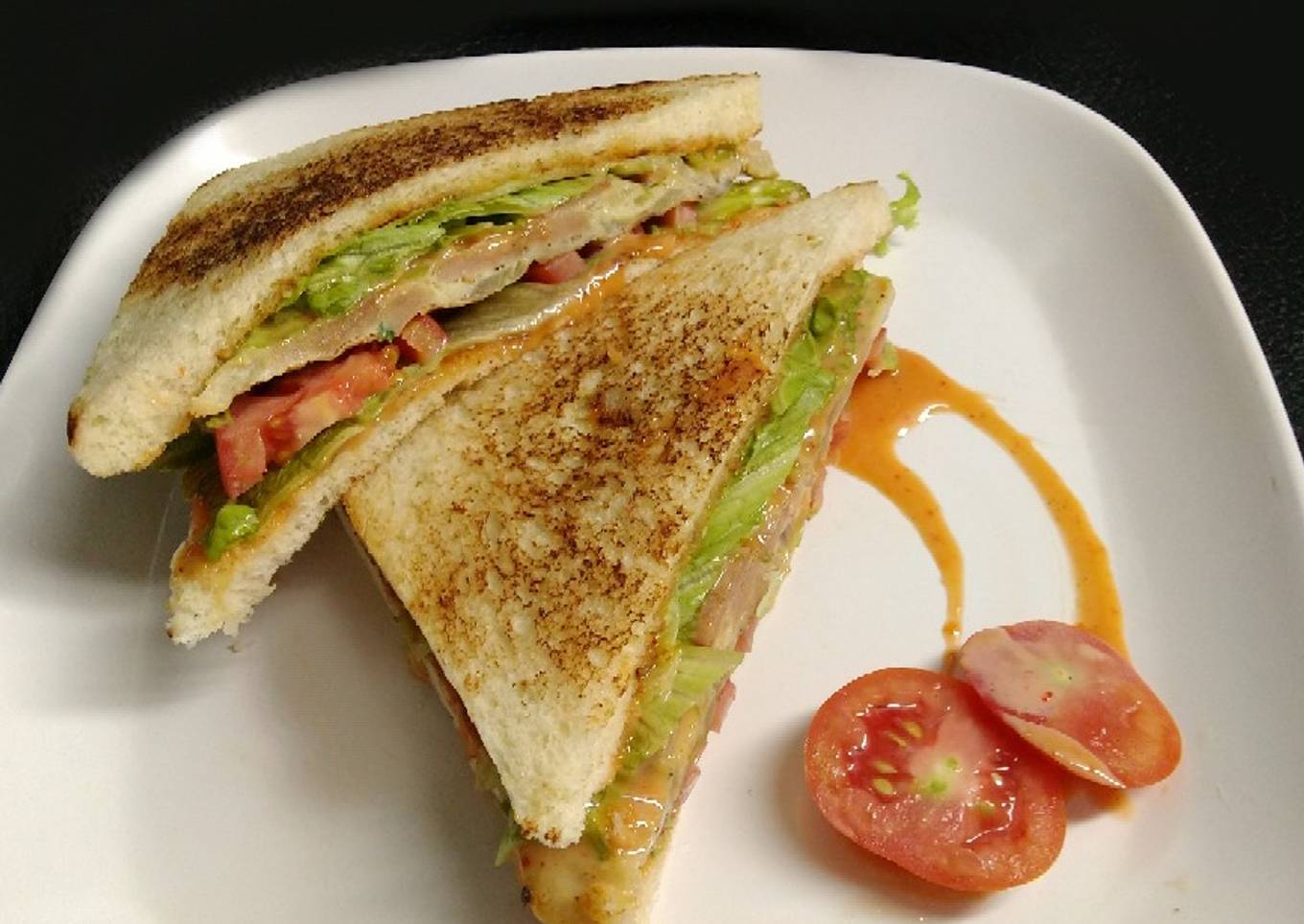 Korean style Sandwich with sweet mayo