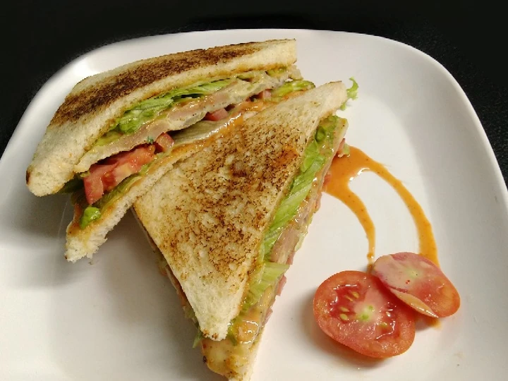 Langkah Gampang Menyiapkan Resep Korean style Sandwich with sweet mayo yang Menggugah Selera Anti Ribet, Uenak Banget