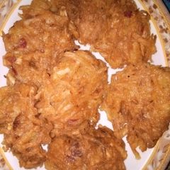 A picture of Yam fritters.