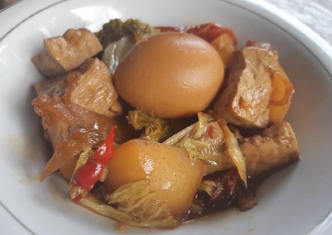 Semur telur tahu enak