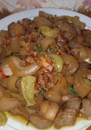 Foto resep Kikil tumis cabe ijo