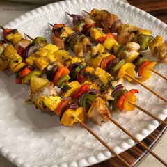 Plantain kebabs A picture of Plantain kebabs.