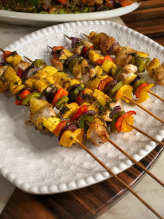 A picture of Plantain kebabs.