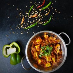 A picture of Kadahi Paneer.