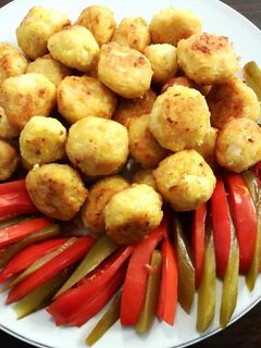 عکسی از دستور قلقلی مرغ و سیب زمینی