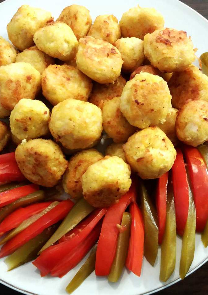عکسی از دستور قلقلی مرغ و سیب زمینی