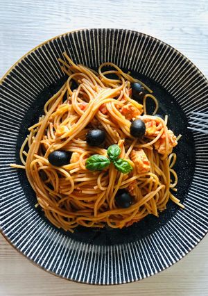 Mediterrán tészta villámgyorsan recept fotója