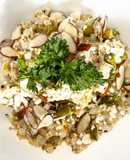 Risotto de konjac con pollo y esparragos