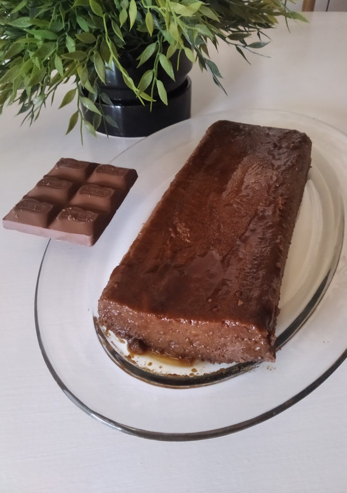 Una foto de Pudding de chocolate