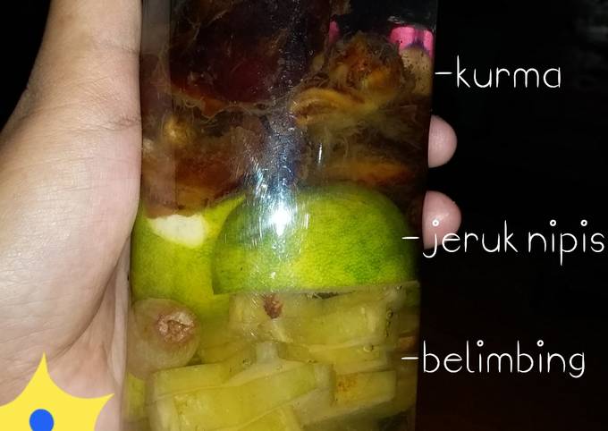 Resep Infused Water Buah Jeruk Nipis Belimbing Anggur Jsr Oleh Haqiqi Elmumtazah Cookpad