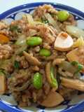 Nasi goreng soba saos barbeque