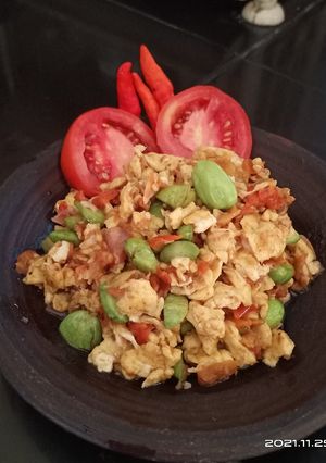 Foto resep Telur sambel pete