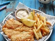 Gambar fish and chip mayones
