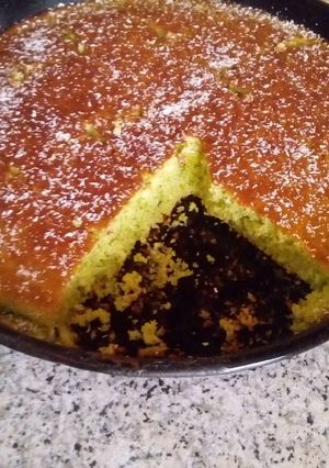 صورة لوصفة 🍩🍴 كيك السبانخ بجوز الهند😋
